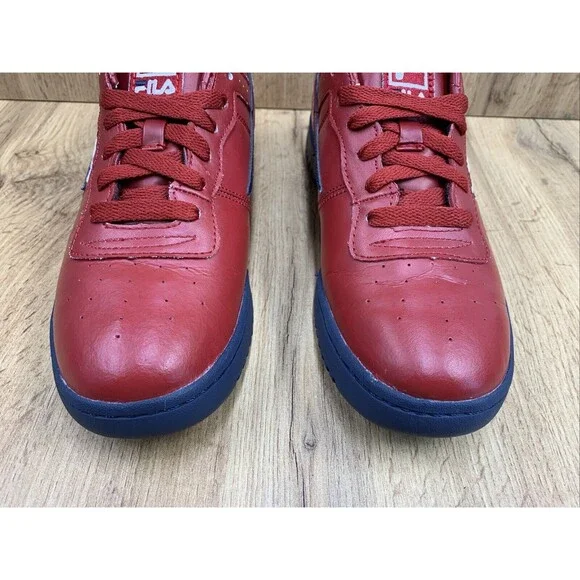 Fila Original Fitness Sneakers Mens 8 Red Navy White 90's Hip Hop 11F16LT-640 - Picture 6 of 16